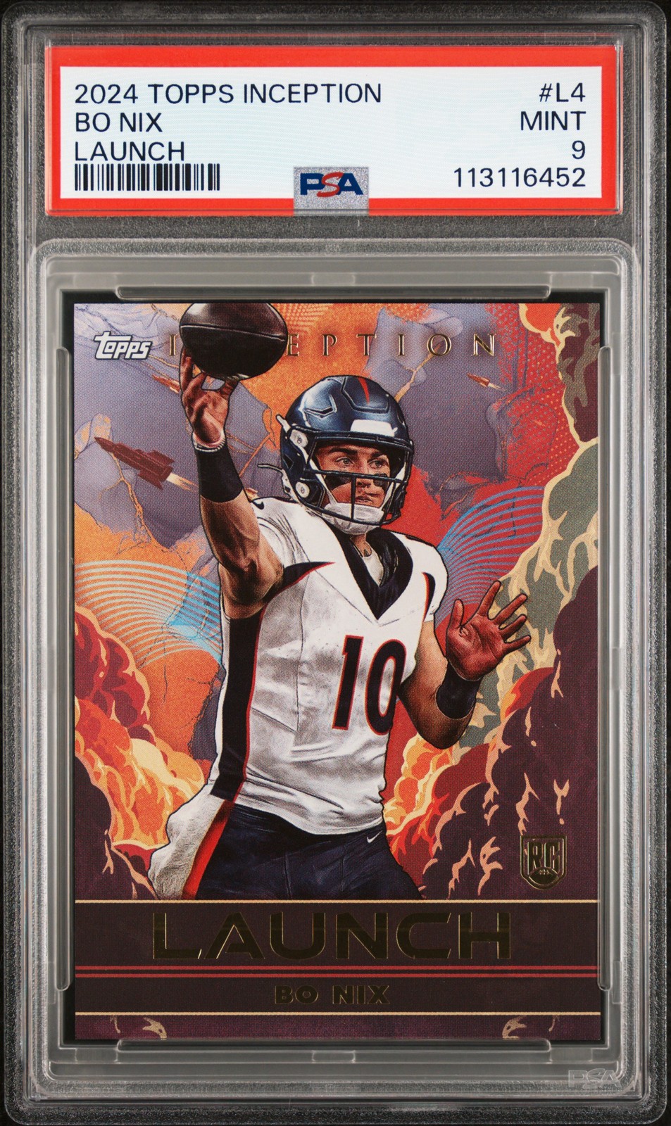 2024 TOPPS INCEPTION LAUNCH #L4 BO NIX PSA 9