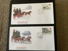 Great Britain 1984 #1062-1066 Bath-Bristol-London Mail Coach - 5 Fleetwood FDCs