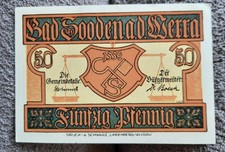 50 Pfennig Notgeld aus Bad Sooda (Bad Soodenad Werra) 1921