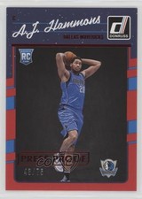 2016-17 Panini Donruss Rookies Press Proof Red 43/75 AJ Hammons #186 0q0