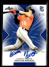 2021 Leaf Blue Perfect Game National Showcase Kristian Noriega Auto 8/15 #BA-KN1