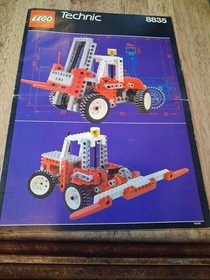 LEGO Instruction Manual 8835 Forklift Technic Building Set 1989 No Bricks