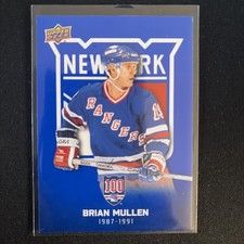 2025-26 UPPER DECK NY RANGERS CENTENNIAL BLUE PARALLEL SP BRIAN MULLEN #31