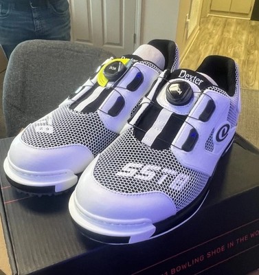 SST8 Power Frame BOA White/Black Bowling Shoe Sizes 8-14! Free Ship!