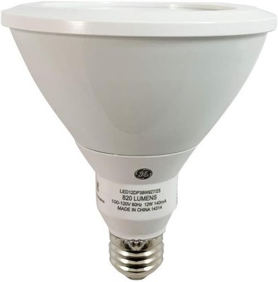 GE LED PAR38 - 12 Watt - 820 lumens-- 90W Equal - - 40 Deg. Flood - 2700K Warm