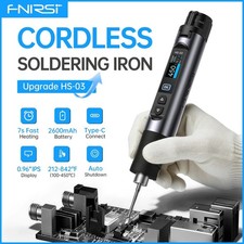  FNIRSI HS-03 Cordless Soldering Iron Type-C Wireless Soldering Iron Kit 18650 B