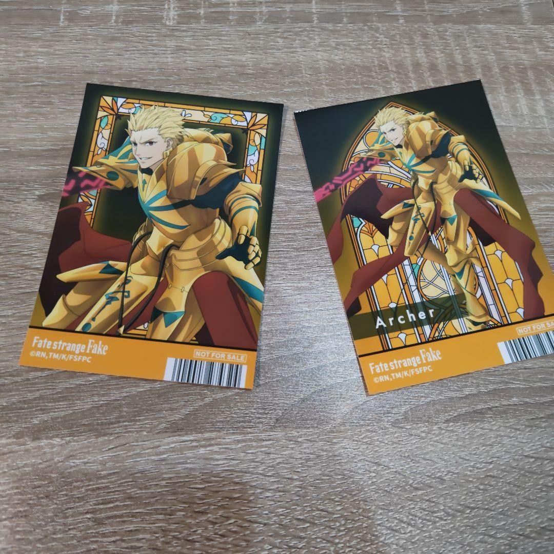 Fate/Strange Fake Gilgamesh Bromide Set  Animate Bonus, Used, Minor