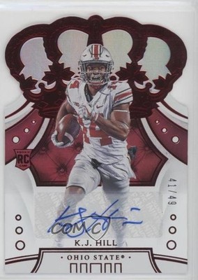2020 Chronicles Draft Picks Red Signatures 41/49 KJ Hill #63 Rookie Auto RC 3l1