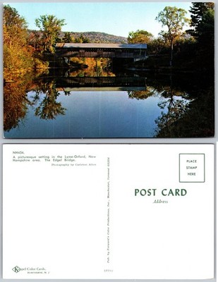 Edgell Bridge Lyme NH Postcard