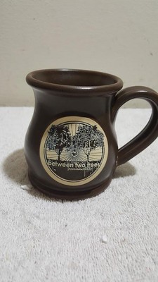 Deneen Coffee Mug Pottery Between Two Trees Brown Cream 2012