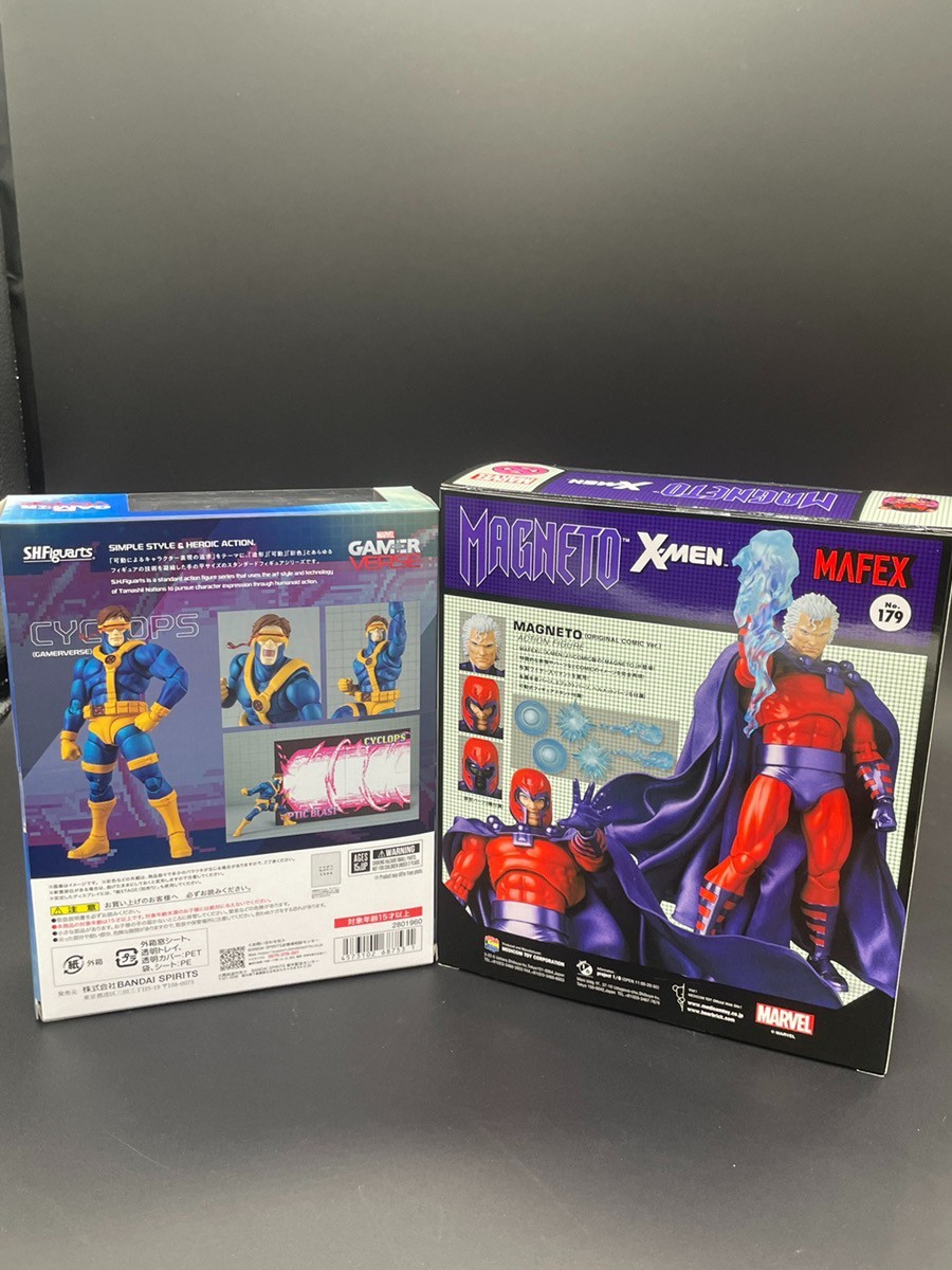 MAFEX No.179 Magneto Original Comic Ver & SHF Marvel Cyclops