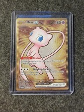 Carta Mew EX Gold Metal #205/165 SV Scarlet & Violet 151 Pokemon UPC Promo