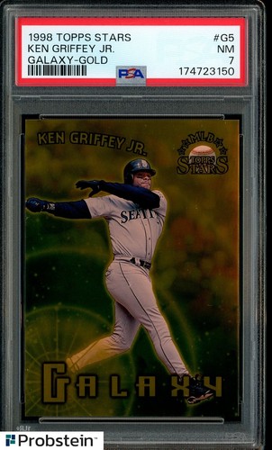 1998 Topps Stars Galaxy Gold #G5 Ken Griffey Jr Seattle Mariners HOF 28/50 PSA 7