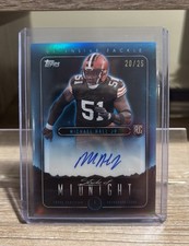2024 Topps Midnight Michael Hall Jr Stroke of Midnight Auto Moonrise /25 Browns