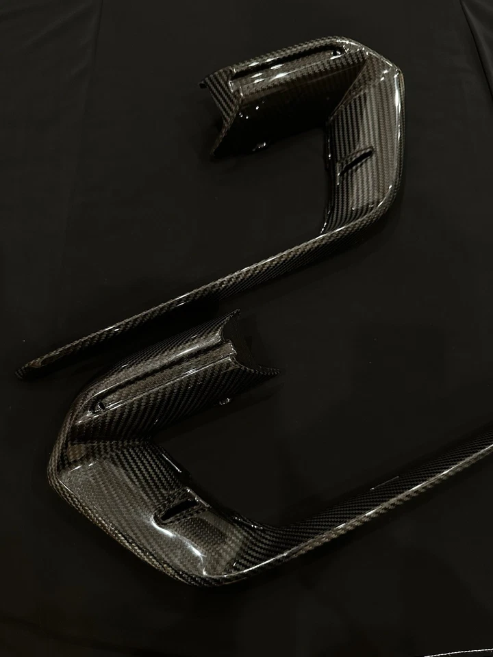 For Porsche Panamera 971 2017-2023 Dry Carbon Fiber Front Bumper Trim SD Bumper - Image 2 of 4