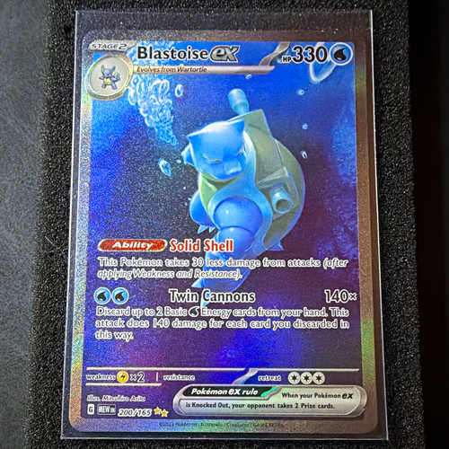 The Pokemon Company Blastoise ex 200/165 SV 151 Ultra Rare SIR Full Art Holo