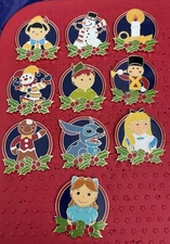 Disney A Small World Holiday Mystery Pin Set of 10