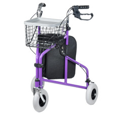 3 Wheeled Walker with front basket and tray and basket UK Clear Out