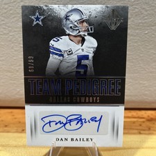 2017 Panini Majestic - Team Pedigree Autographs Dan Bailey #DC-DA /99 (AU)