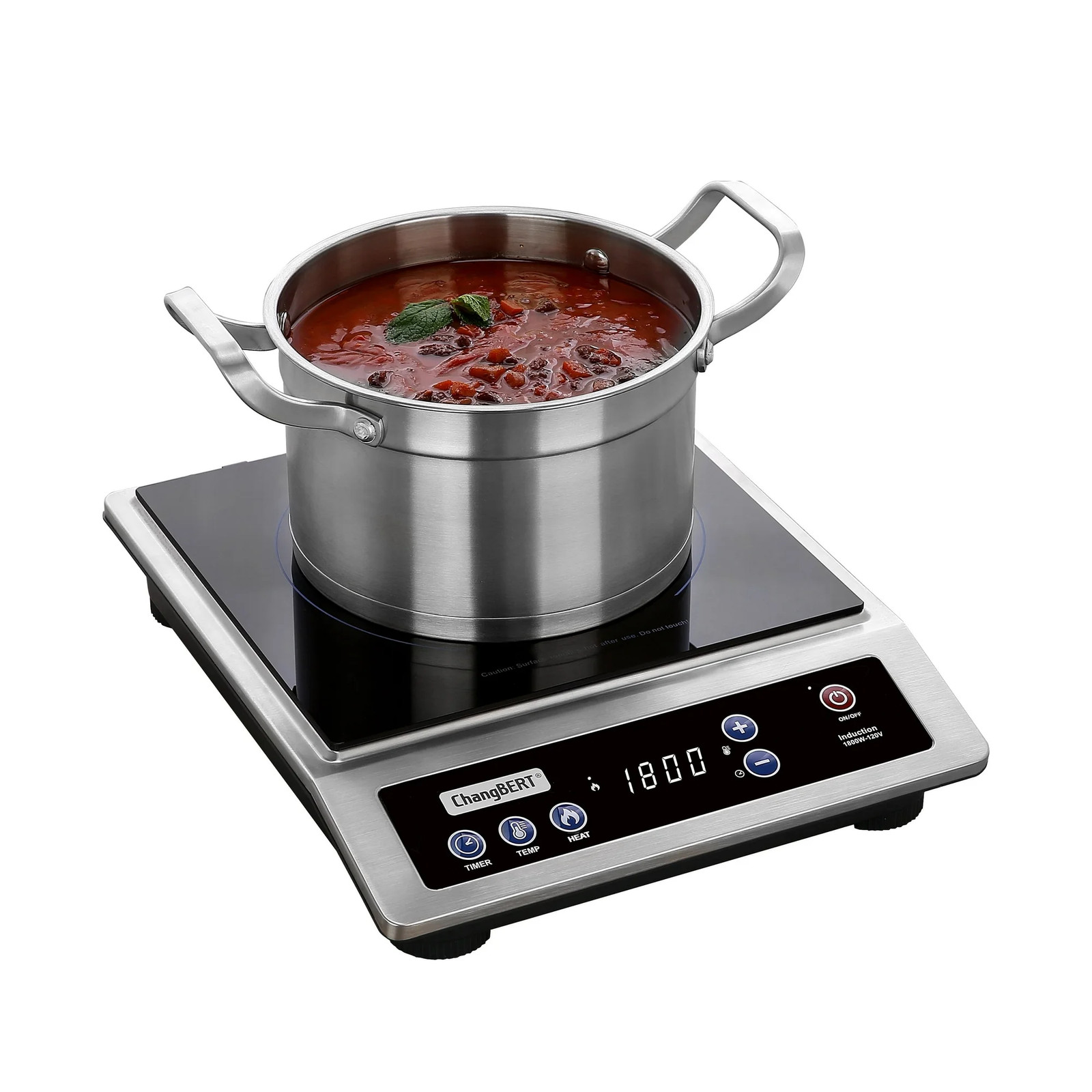 ChangBERT 103020-A Induction Cooktop, 18/10 Stainless Steel