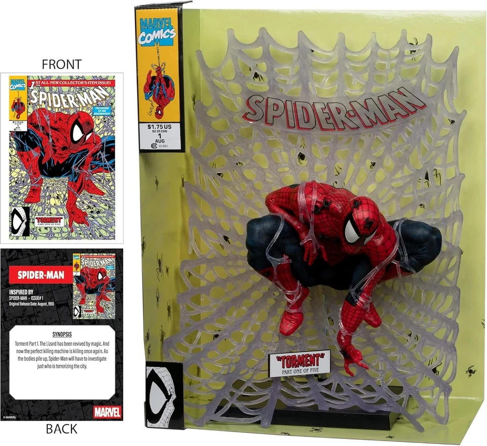 Marvel Spider-Man: 1:6th Scale Collectible - w/ Comic Book Spider-Man #1 - Image 2 of 4