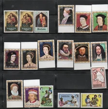 Stamps-British colonies-small coll. of mainly mint stamps from Barbuda