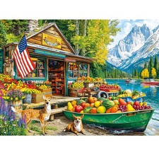300 Piece Puzzles for Adults,Country 20.5 inches by 15 inches, Grocery Store