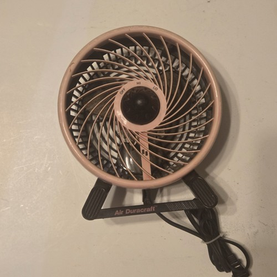 #ad Vintage 1990s Retro Duracraft Turbo Fan 8.5in Model DT 7 Works $39.95