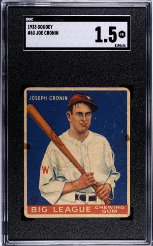 1933 Joe Cronin #63