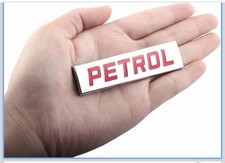 Petrol Sticker For Car Fuel Tank Metal Silver Self Adhesive