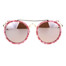 Unique Retro Fashion Round Double Rim Sunglasses
