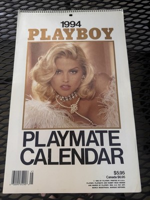 Playboy Playmate Calendar 1994 Includes Anna Nicole Pamela Anderson Vintage