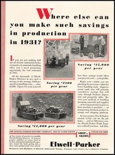 1931 Elwell Parker Electric Co. Cleveland Ohio Photos Industrial Trucks Print Ad