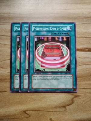 Yu-Gi-Oh! - Pigeonholing Books Of Spell 3X - Full Playset