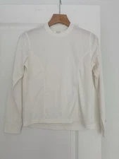 KIALOA women’s white long sleeve rash guard swim protection shirt top small