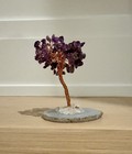 Kalifano Amethyst Natural Gemstone Bonsai Tree With Agate Base — photo 2