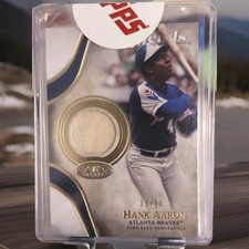 Topps 2021 TierOne Legends Relics HANK AARON #T1LR-HA 35/99 NM-MT EBAY 1 OF 1💸 