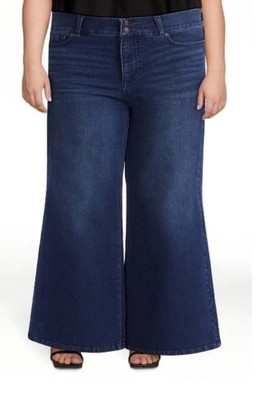 Sofia Jeans Womens 28 Blue Margot Wide Leg Stretch Denim High Rise Vergara Jeans