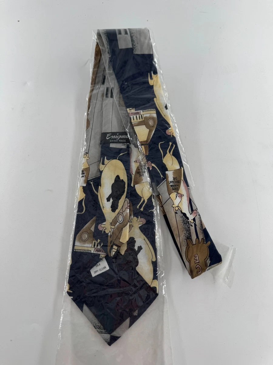FAR SIDE Silk Necktie "Cows in the City" - Brand New
