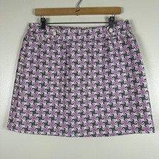 Vineyard Vines Women's 10 Mini Skirt Mulberry Wave Houndstooth Preppy A-Line NEW