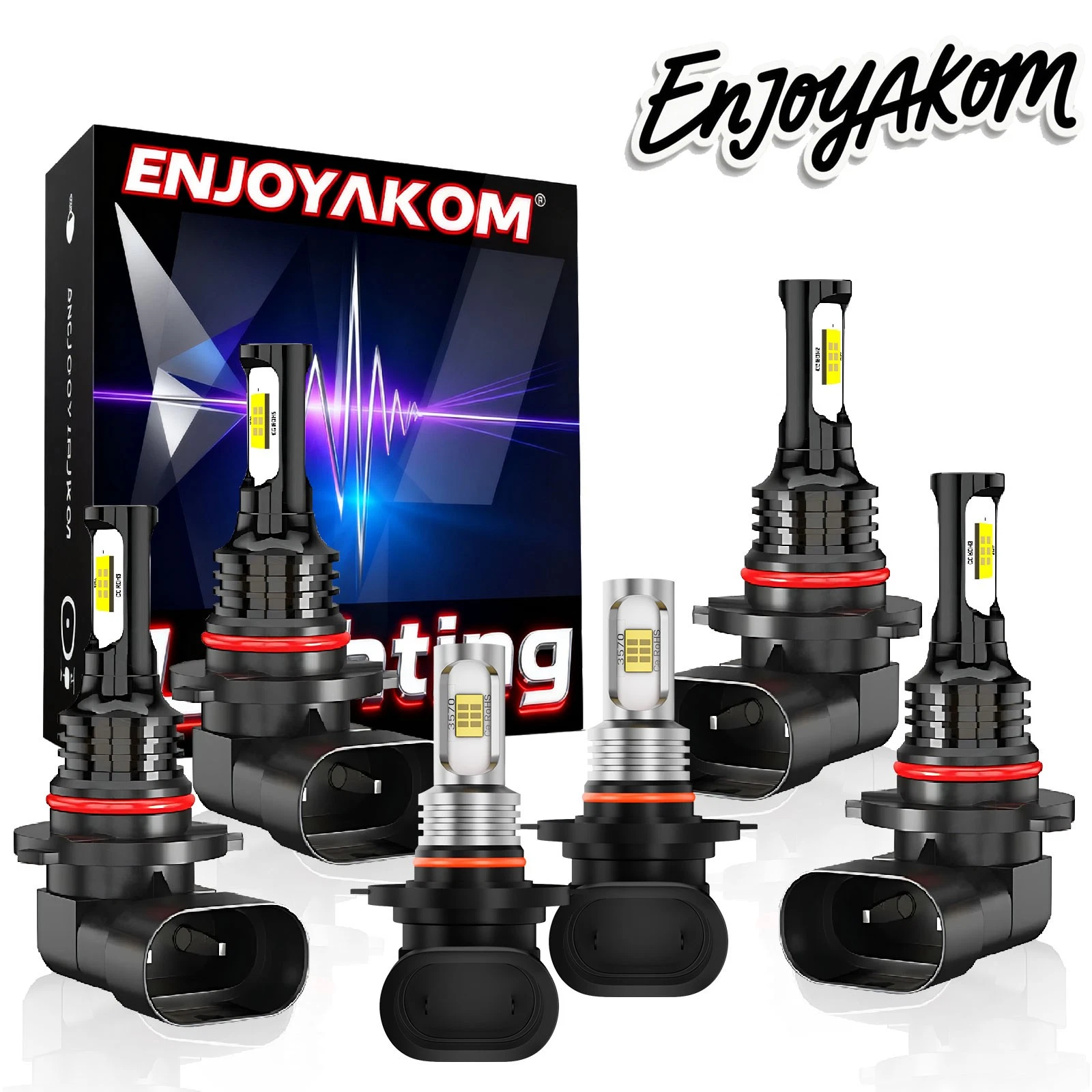 For Chevy Silverado 1500 2500 HD 2003-2006 Combo LED Headlight + Fog Light Bulbs
