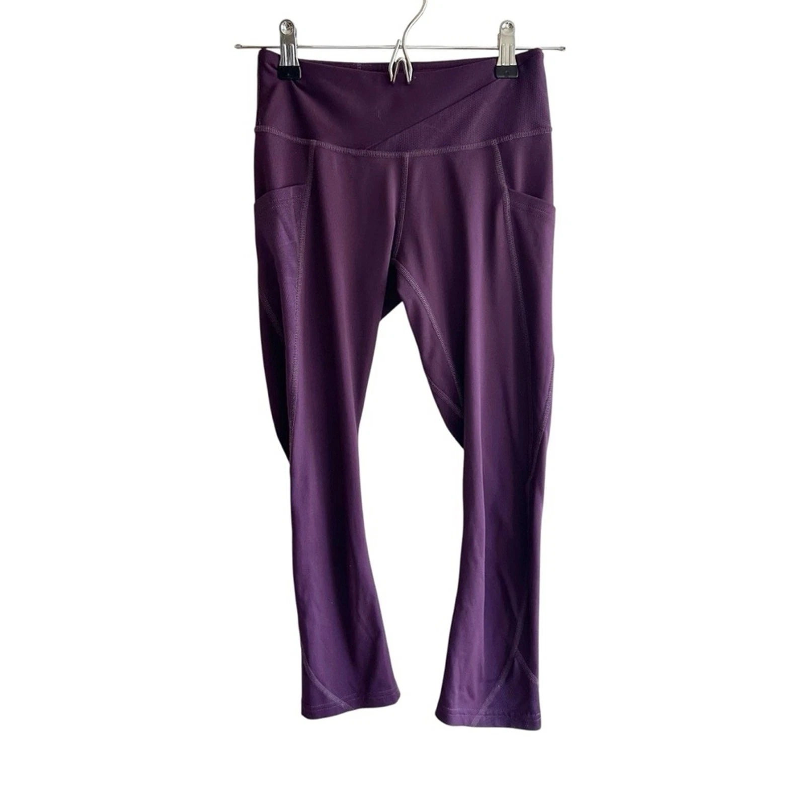 Pearl Izumi Wander Cropped Cycling Outdoor Active Leggings Plum Purple XS