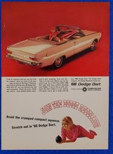 1966 Dodgechrysler Dart Gt Convertible Original Classic Print Ad Muscle Car 1966 Dodgechrysler Dart Gt Convertible Original Classic Print Ad Muscle Car