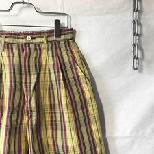 USED 80S COMME DES GARCONS CHECKED PANTS ACCEPTABLE