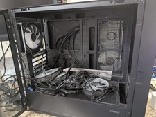 SAMA V-play ATX Mid Tower Black High-end Gaming Computer PC Case With 8-inch LCD