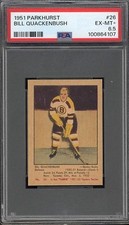 1951 Parkhurst 26 Bill Quackenbush RC HOF.  PSA 6 .5 EXMT+.  (TX4107).