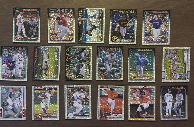 Topps Silver Crackleboard Foil Lot of 16