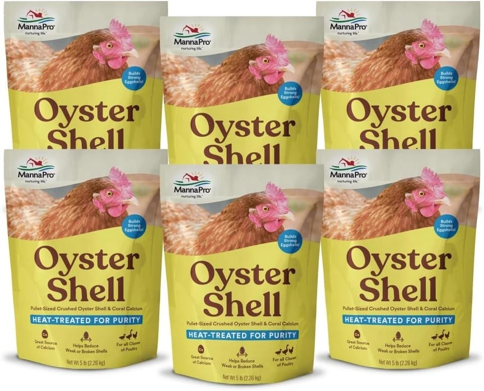 Essential Oyster Shell Calcium for Laying Hens - 5lbs x 6 Convenient Bags - Image 3 of 4