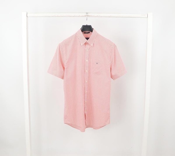 Men Gant T-Shirt Pink Cotton 38 / M / 46