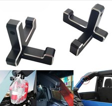Black Billet T+J Shape Trunk Organizer Bag Storage Hooks for Ford Bronco 2021-23